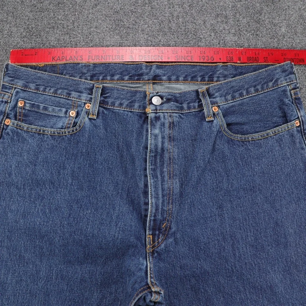 Levis 550 Relaxed Fit Mens Jeans 40x32 Dark Wash Blue Denim Straight 00550-4886